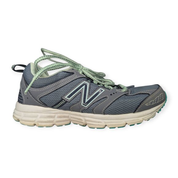 New Balance Gray & Light Green 430 Memory Foam Running Shoes Women Size 9.5B - Picture 1 of 10